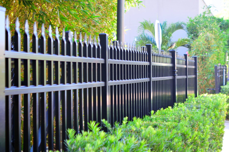 commercial iron fence